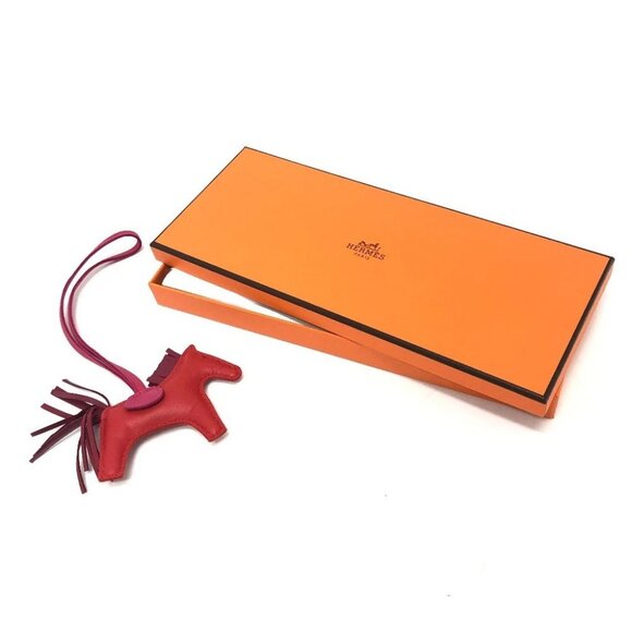 HERMES Rodeo PM Bag Charms Charms Accessories charm Anyo Miro Red/pink - Picture 11 of 11